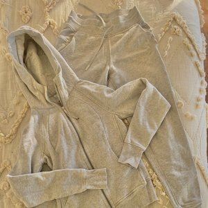 Lululemon zip-up hoodie & jogger loungewear set